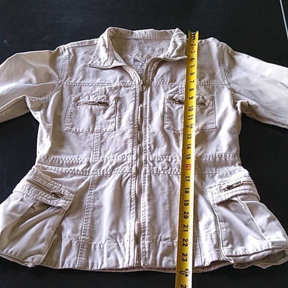 Maurices Zip Front Jacket Size S tan / khaki - Picture 9 of 14